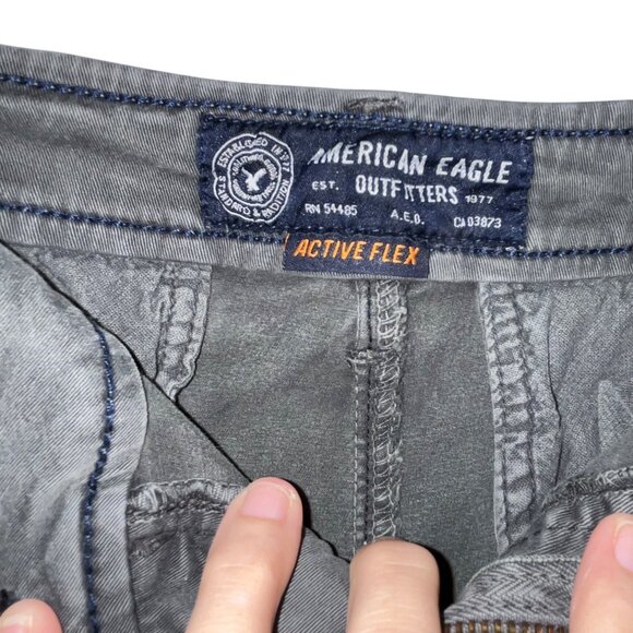 American Eagle Outfitters Mens Active Flex Classic Shorts Size 30 Gray - Picture 2 of 5